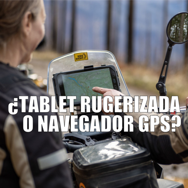 Accesorios de moto: tablet rugerizada vs Navegador GPS